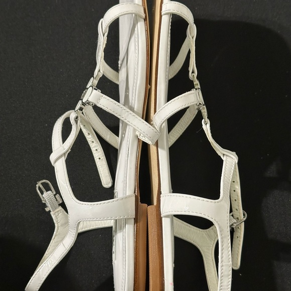 Larroude White Strappy Sandals Size 5.5 - Picture 6 of 8